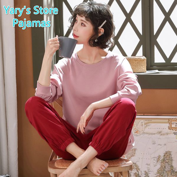 women pajamas christmas pajamas autumn new female long-sleeved cotton pure color cartoon sets round collar pajama set, Black;red
women pajamas christmas pajamas autumn new female long-sleeved cotton pure color cartoon sets round collar pajama set, Black;red