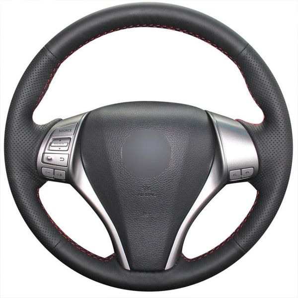 hand sew black genuine leather car steering wheel cover for teana 2013-2018 altima 2013-2018 x-trail 2014-2017
hand sew black genuine leather car steering wheel cover for teana 2013-2018 altima 2013-2018 x-trail 2014-2017