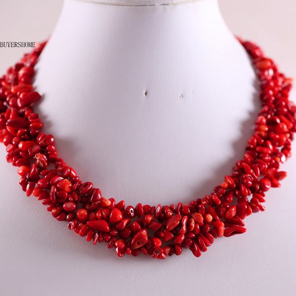 jewelry 4x8mm natural stone red sea coral chip beads nylon line weave necklace 18" 1pcs e033, Silver
jewelry 4x8mm natural stone red sea coral chip beads nylon line weave necklace 18" 1pcs e033, Silver