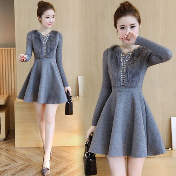 2020 autumn new women bottoms fashion party dresses blend o-neck long sleeve winter dress w1249, White;black
2020 autumn new women bottoms fashion party dresses blend o-neck long sleeve winter dress w1249, White;black