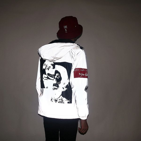 reflective clothing jacket-style mens korean-style hoodie luminescence ye guang fu japanese-style trench coat couples ghost step dance cloth, Black;brown
reflective clothing jacket-style mens korean-style hoodie luminescence ye guang fu japanese-style trench coat couples ghost step dance cloth, Black;brown