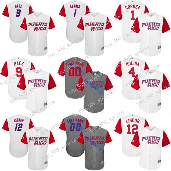 2017 puerto rico world baseball classic wbc jersey 1 carlos correa 4 yadier molina 9 javier baez 15 carlos beltr 12 flindor baseball jerseys, Blue;black
2017 puerto rico world baseball classic wbc jersey 1 carlos correa 4 yadier molina 9 javier baez 15 carlos beltr 12 flindor baseball jerseys, Blue;black
