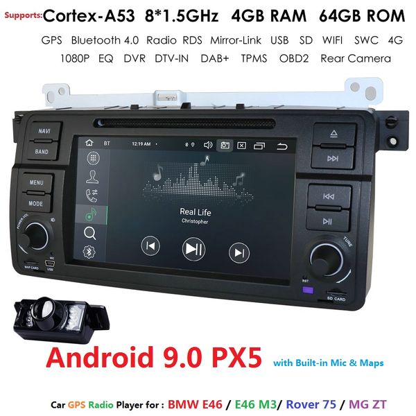 авторадио 1 din android 9.0 dvd-плеер автомобиля для e46 m3 мультимедиа 318/320/325/330/335 rover75 купе навигации gps 4gb 64gb
авторадио 1 din android 9.0 dvd-плеер автомобиля для e46 m3 мультимедиа 318/320/325/330/335 rover75 купе навигации gps 4gb 64gb