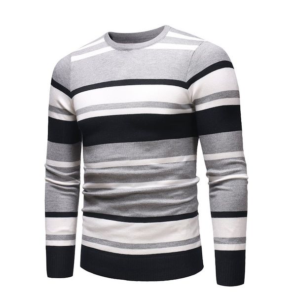 men autumn o-neck causal hombre striped sweater pullovers men for teens brand new oversized knitwear casual sweaters jumper, White;black
men autumn o-neck causal hombre striped sweater pullovers men for teens brand new oversized knitwear casual sweaters jumper, White;black