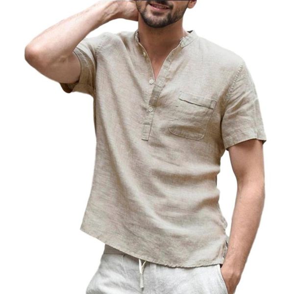 missky men's shirt solid color leisure shirt breathable button v-neck short-sleeve male new summer, White;black
missky men's shirt solid color leisure shirt breathable button v-neck short-sleeve male new summer, White;black