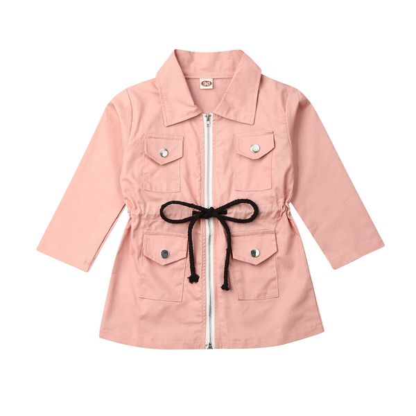 girls long sleeve lapel trench kid casual jacket zipped coat outwear windbreaker pink fall clothing, Blue;gray
girls long sleeve lapel trench kid casual jacket zipped coat outwear windbreaker pink fall clothing, Blue;gray