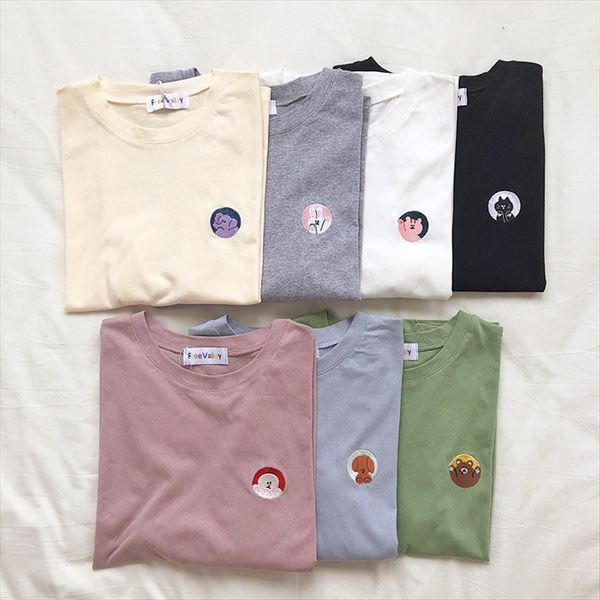rena shopkeeper recommends cute and fresh girl small t-shirt embroidery animal expression embroidery summer slim versatile short-sleeved t-s, White
rena shopkeeper recommends cute and fresh girl small t-shirt embroidery animal expression embroidery summer slim versatile short-sleeved t-s, White