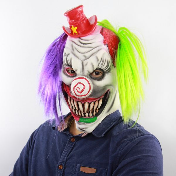 new festival party supplies circus red hat clown mask masquerade halloween haunted house cosplay bar costume, Black;red
new festival party supplies circus red hat clown mask masquerade halloween haunted house cosplay bar costume, Black;red