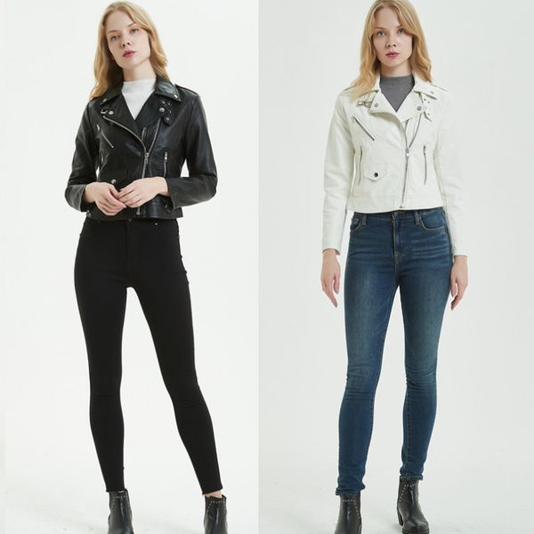 2019 new spring short faux soft pu leather jacket women diagonal zipper motorcycle pu leather jacket ladies basic street coat, Black
2019 new spring short faux soft pu leather jacket women diagonal zipper motorcycle pu leather jacket ladies basic street coat, Black