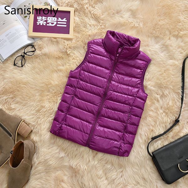 sanishroly plus size s-3xl spring autumn women ultra light down vest white duck down coat parka female sleeveless waistcoat s419, Black;white
sanishroly plus size s-3xl spring autumn women ultra light down vest white duck down coat parka female sleeveless waistcoat s419, Black;white