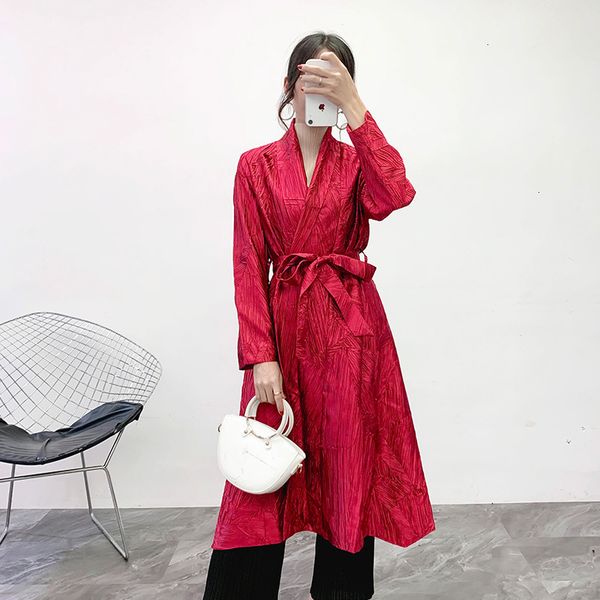 2019 new v-nekc full sleeves pleated open stitch pocket cardigan female loose long windbreaker waist belts l766, Black
2019 new v-nekc full sleeves pleated open stitch pocket cardigan female loose long windbreaker waist belts l766, Black