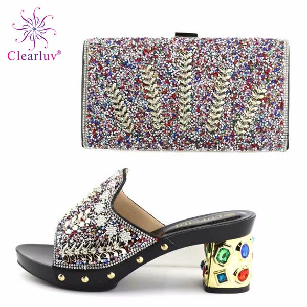 black color italian shoes and bag set decorated wit rhinestone nigerian women wedding shoes and bag set african party
black color italian shoes and bag set decorated wit rhinestone nigerian women wedding shoes and bag set african party