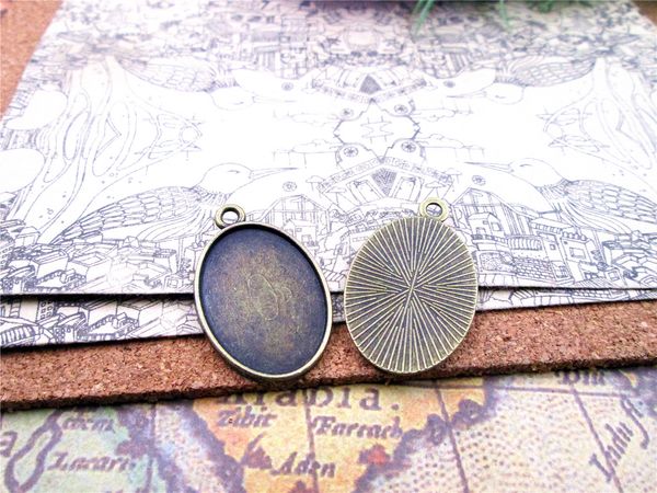 45pcs-- antique bronze cabochon base settings charm pendants, oval base settings ,1side inner 18* 25mm charms pendants, Bronze;silver
45pcs-- antique bronze cabochon base settings charm pendants, oval base settings ,1side inner 18* 25mm charms pendants, Bronze;silver