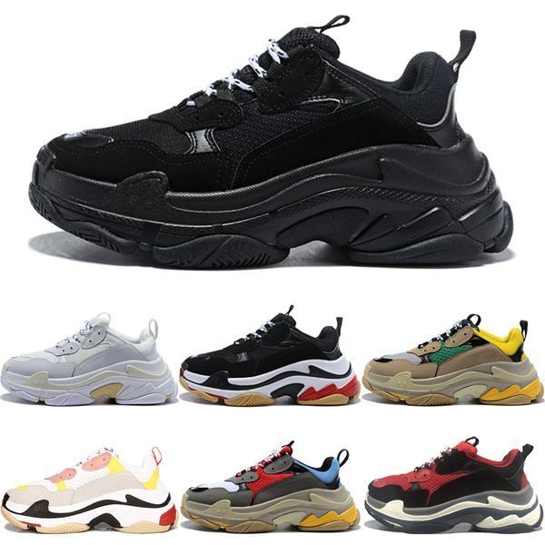 triple s платформе кроссовки для мужчин женщин классический удобную париж 17fw тройной черный кремовый желтый красный повседневная обувь диз, Black
triple s платформе кроссовки для мужчин женщин классический удобную париж 17fw тройной черный кремовый желтый красный повседневная обувь диз, Black