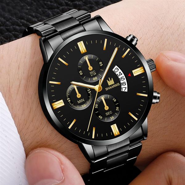 2020 men luxury business quartz watch golden stainless steel band men watches date calendar male clock relogio direct, Slivery;brown
2020 men luxury business quartz watch golden stainless steel band men watches date calendar male clock relogio direct, Slivery;brown