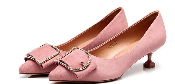 2019 women's shoes in spring and autumn with new style high heel fine heel pointed end suede@2120, Black
2019 women's shoes in spring and autumn with new style high heel fine heel pointed end suede@2120, Black