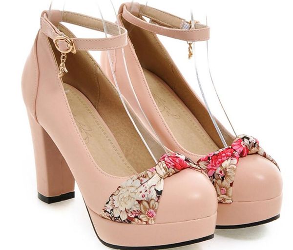 2018 blue patchwork women's shoes in spring and autumn with new style high heel coarse heel round head waterproof table@99, Black
2018 blue patchwork women's shoes in spring and autumn with new style high heel coarse heel round head waterproof table@99, Black