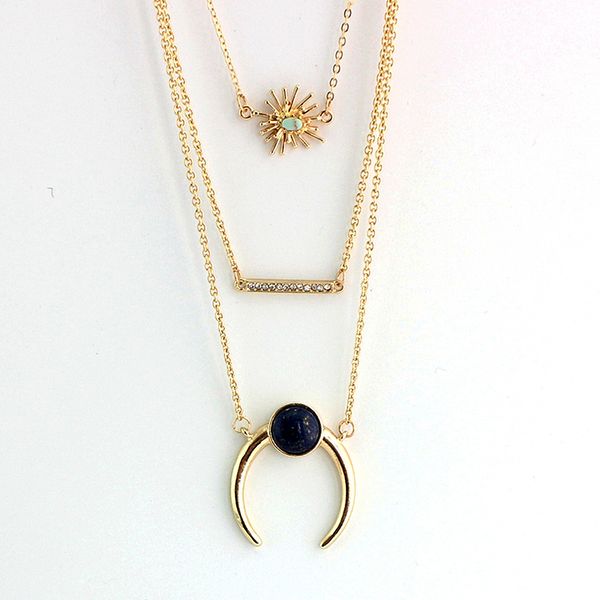 crystal multi layer necklace chunky gold statement necklace women multilayer necklace boho jewelry collier femme sne160100, Silver
crystal multi layer necklace chunky gold statement necklace women multilayer necklace boho jewelry collier femme sne160100, Silver