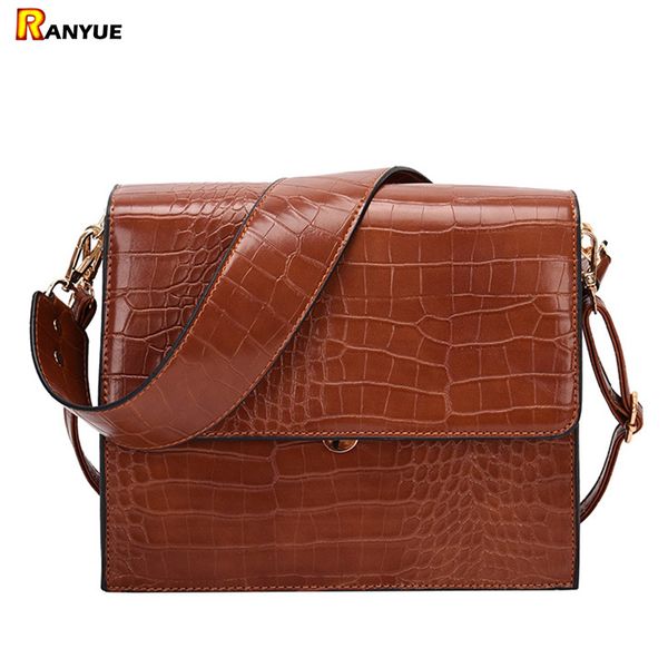 women's designer luxury crossbody bags crocodile pattern pu leather shoulder bag women alligator ladies bag handbag