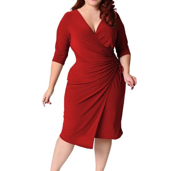 женщины платье elegant плюс размер дама большого размера сплошного цвета половина рукав глубокого v ремни талия карманных hip платье vestido, White;black
женщины платье elegant плюс размер дама большого размера сплошного цвета половина рукав глубокого v ремни талия карманных hip платье vestido, White;black