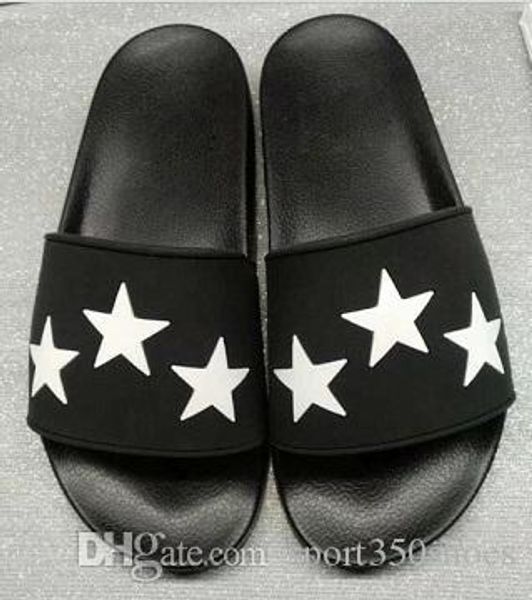 fashion slide sandals slippers star rubber men women with original box designer beach flip flops slipper high quality, Black
fashion slide sandals slippers star rubber men women with original box designer beach flip flops slipper high quality, Black