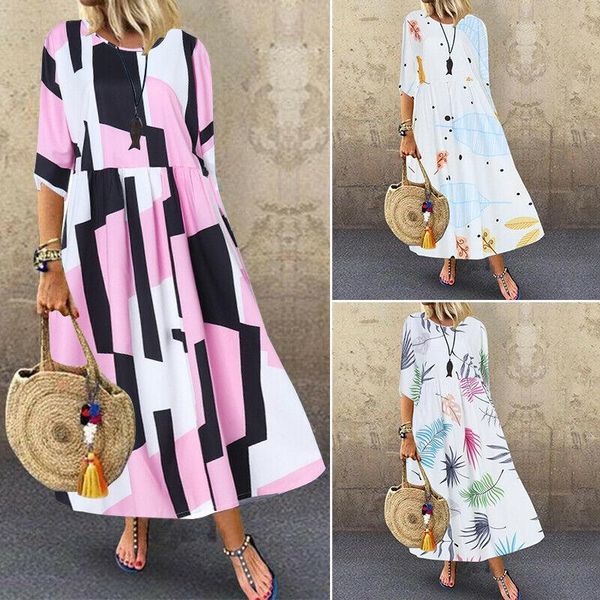fuyong 5 colour -5xl women 3/4 sleeve casual long maxi dress oversize kaftan shirt dress plus, White
fuyong 5 colour -5xl women 3/4 sleeve casual long maxi dress oversize kaftan shirt dress plus, White