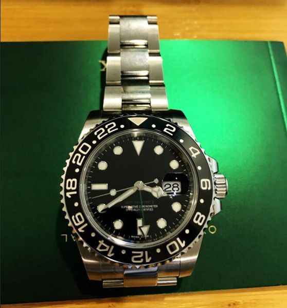 Mens High Quality Luxury AAA GMT V3 Ceramic Bezel 40mm 116710LN 116710blnr 116710 ETA 2813 Movement Automatic Mens Collection