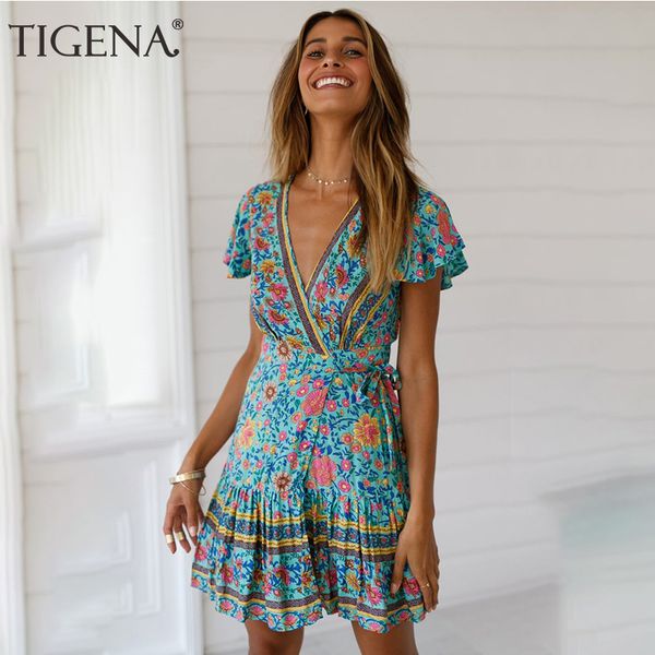 party dresses tigena wrap tunic beach summer dress women 2021 floral print bohemian boho mini short and sundress female, White;black
party dresses tigena wrap tunic beach summer dress women 2021 floral print bohemian boho mini short and sundress female, White;black