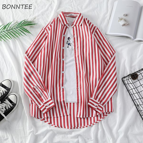 shirts men striped long sleeve leisure all-match comfortable mens korean style daily turn-down collar single breasted, White;black
shirts men striped long sleeve leisure all-match comfortable mens korean style daily turn-down collar single breasted, White;black
