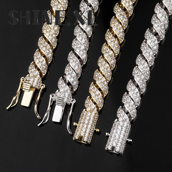 new arrived 14mm ice crystal zircon rope chain cuban chain men's necklace 18k real gold plating jewelry, Silver
new arrived 14mm ice crystal zircon rope chain cuban chain men's necklace 18k real gold plating jewelry, Silver