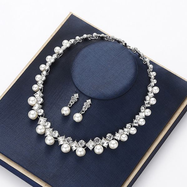 elegantly pearl wedding jewelry sets inlay luxury cubic zirconia bridal jewelry set gifts for brides 2019, Silver
elegantly pearl wedding jewelry sets inlay luxury cubic zirconia bridal jewelry set gifts for brides 2019, Silver