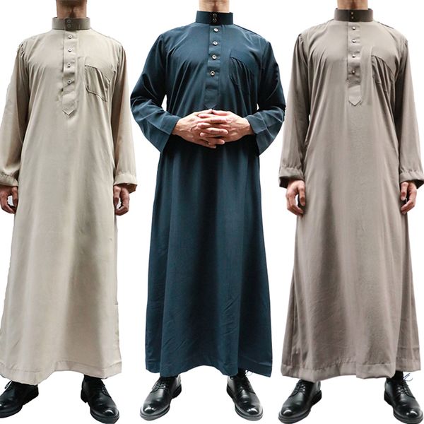 2019 long sleeve middle east men muslim traditional costumes solid plain men jubba thobe, Red
2019 long sleeve middle east men muslim traditional costumes solid plain men jubba thobe, Red