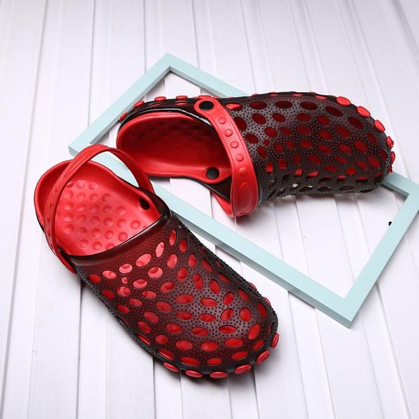 designer sandals men's sandals breathable hollow outside flip-flops rubber garden wading shoes hole shoes jelly beach slip, Black
designer sandals men's sandals breathable hollow outside flip-flops rubber garden wading shoes hole shoes jelly beach slip, Black