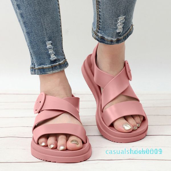 bonjean women shoes open toe buckle soft jelly sandals female casual no slip flat platform beach shoes 2020 summer c09 l11, Black
bonjean women shoes open toe buckle soft jelly sandals female casual no slip flat platform beach shoes 2020 summer c09 l11, Black