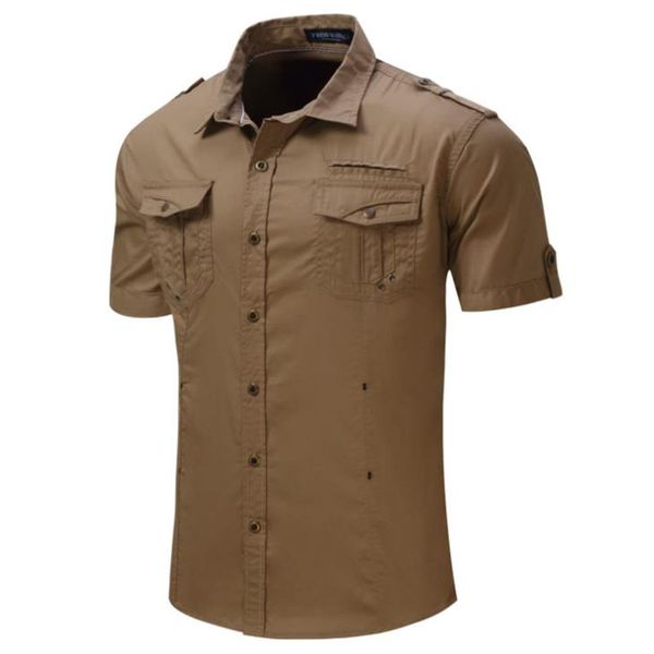 men outdoor summer short sleeve tactical shirts breathable cotton loose fishing shirts trekking climbing hiking army clothes, Gray;blue
men outdoor summer short sleeve tactical shirts breathable cotton loose fishing shirts trekking climbing hiking army clothes, Gray;blue