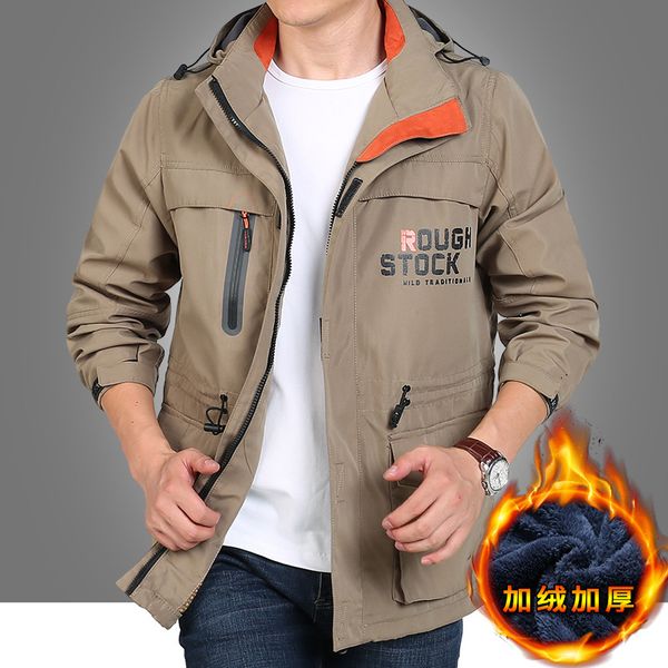 men thicken style wool liner warm windbreaker autumn winter jacket men 115, Black;brown
men thicken style wool liner warm windbreaker autumn winter jacket men 115, Black;brown