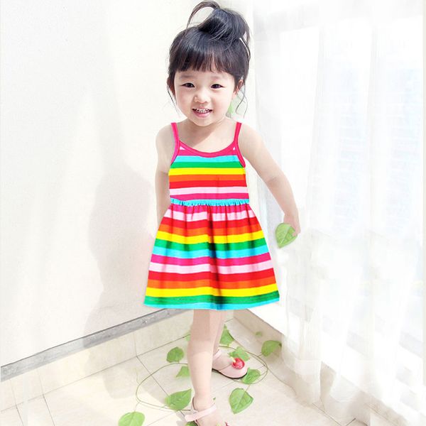 baby girl dress beach 2019 summer female baby's rainbow striped cotton vest newborn infant girls princess dress fast ship, Red;yellow
baby girl dress beach 2019 summer female baby's rainbow striped cotton vest newborn infant girls princess dress fast ship, Red;yellow