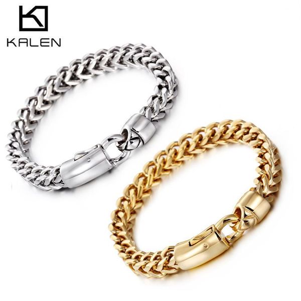 kalen dubai gold color link chain bracelet for men stainless steel jewelry high polished hand chain accessories birthday gifts, Golden;silver
kalen dubai gold color link chain bracelet for men stainless steel jewelry high polished hand chain accessories birthday gifts, Golden;silver