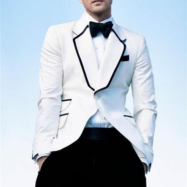 new arrivals groom tuxedos white ticket pocket groomsmen notch lapel men wedding suits mens suit (jacket+pants+tie, White;black
new arrivals groom tuxedos white ticket pocket groomsmen notch lapel men wedding suits mens suit (jacket+pants+tie, White;black