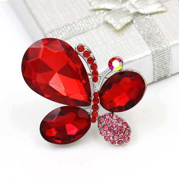 baiduqiandu shinning blue / red / purple glass crystal butterfly brooch pins for women dress clothes jewelry accessories, Gray
baiduqiandu shinning blue / red / purple glass crystal butterfly brooch pins for women dress clothes jewelry accessories, Gray