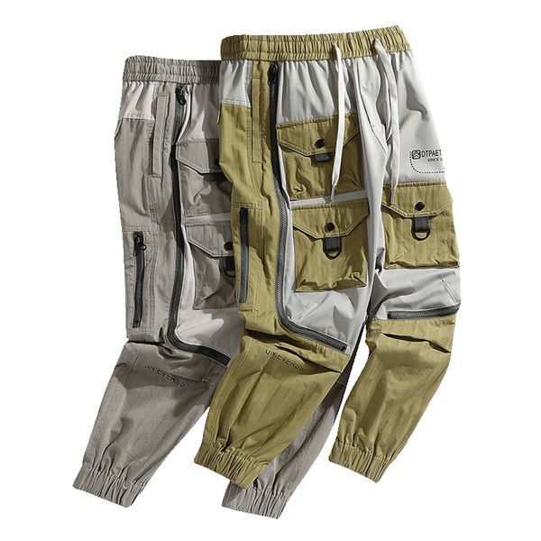 2020 new spring streewear joggers men cotton casual men pants patchwork slim ankle-length trousers lbz203, Black
2020 new spring streewear joggers men cotton casual men pants patchwork slim ankle-length trousers lbz203, Black