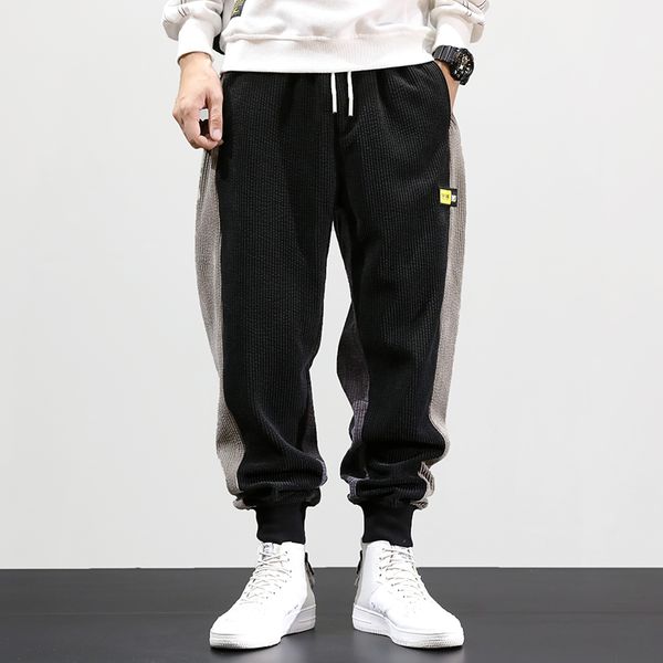 men's jeans autumn winter fashion men loose fit spliced designer harem pants casual warm corduroy trousers hip hop joggers, Blue
men's jeans autumn winter fashion men loose fit spliced designer harem pants casual warm corduroy trousers hip hop joggers, Blue