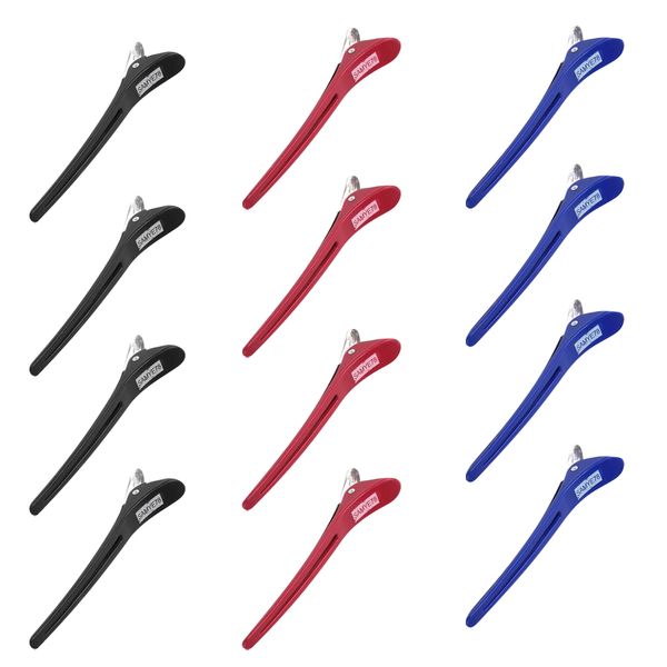 bulk 12 duckbill sectioning clips clamps hairdressing salon hair grips mixed, Golden;silver
bulk 12 duckbill sectioning clips clamps hairdressing salon hair grips mixed, Golden;silver