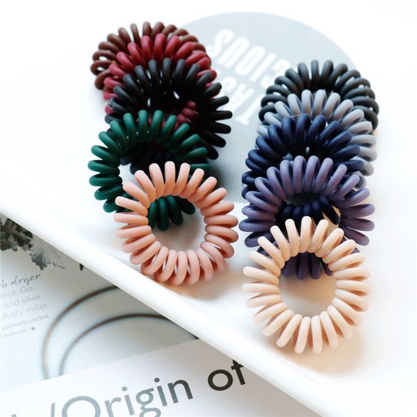4pcs korean elastic hair bands fashion telephone wire hair ties donut ponytail hairstyle gum women girls spiral scrunchies set
4pcs korean elastic hair bands fashion telephone wire hair ties donut ponytail hairstyle gum women girls spiral scrunchies set