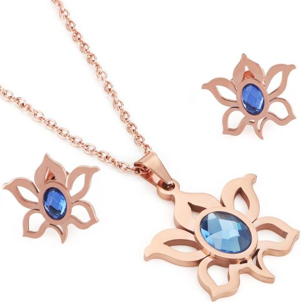 classic zircon flower pendant necklace flowers stud earrings jewelry sets for women stainless steel jewelry mother's day gifts, Silver
classic zircon flower pendant necklace flowers stud earrings jewelry sets for women stainless steel jewelry mother's day gifts, Silver