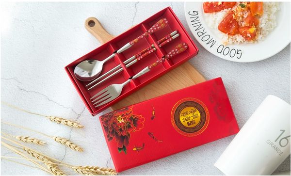 dinnerware set stainless steel spoon fork chopsticks sets wedding favors, party giveaway gifts for guest w9250 
dinnerware set stainless steel spoon fork chopsticks sets wedding favors, party giveaway gifts for guest w9250