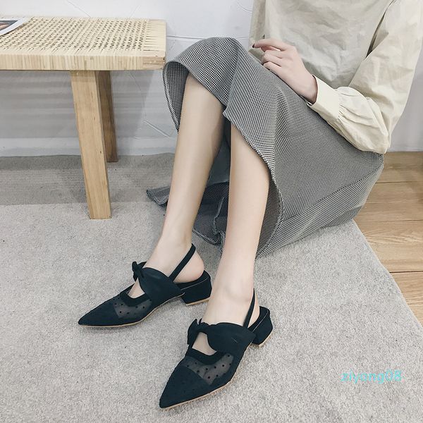 women shoes ladies sandals 2020 spring and summer new wave dot mesh yarn pointed bow heel sandals woman sandals z08, Black
women shoes ladies sandals 2020 spring and summer new wave dot mesh yarn pointed bow heel sandals woman sandals z08, Black