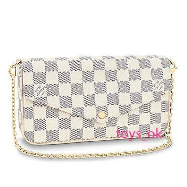 n63106 pochette felicie grid pattern white real caviar lambskin chain flap bag long chain wallets key card holders purse clutches evening
n63106 pochette felicie grid pattern white real caviar lambskin chain flap bag long chain wallets key card holders purse clutches evening