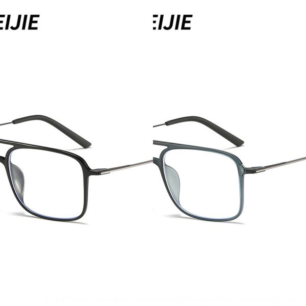 transparent myopia frame square double beam plastic steel tungsten titanium myopia glasses frame anti blue light plain glasses, Silver
transparent myopia frame square double beam plastic steel tungsten titanium myopia glasses frame anti blue light plain glasses, Silver