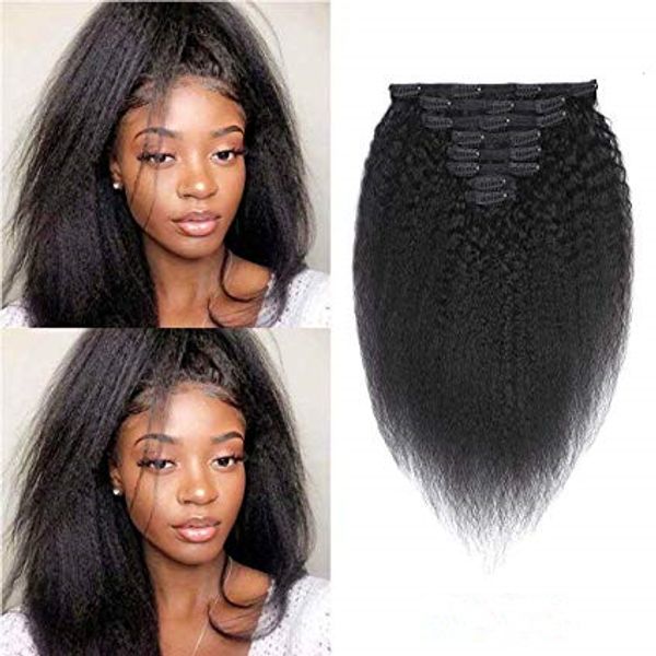 clip in hair extensions kinky straight virgin human hair full head yaki thick end 8 pieces/lot 120g with 16 clips (12", kin, Black;brown
clip in hair extensions kinky straight virgin human hair full head yaki thick end 8 pieces/lot 120g with 16 clips (12", kin, Black;brown
